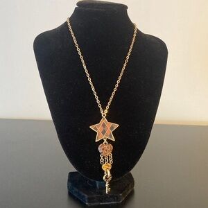 Pilgrim Gold Star and Charm Necklace